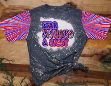 Load image into Gallery viewer, Star Spangled and Sassy Custom Unisex T-shirt Design With Sleeves