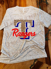 Load image into Gallery viewer, Rangers Leopard Custom Graphic T-Shirt