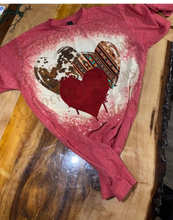 Load image into Gallery viewer, Fashion Custom Graphic Design T-Shirt &quot; WESTERN HEARTS &quot; Valentine, Love, Cow print, Aztec