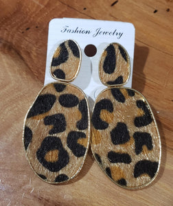 Leopard Dangles Earrings