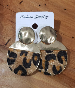 Golden Leopard Earrings