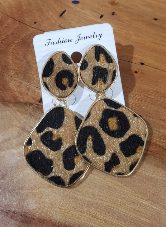 Fashion Leopard Dangles