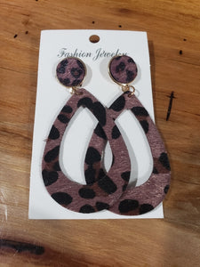 Leopard Loop Earrings