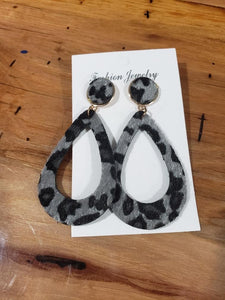 Leopard Loop Earrings