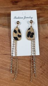 Leopard Dangles Earrings
