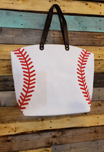 Load image into Gallery viewer, Baseball tote bag