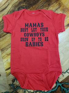 Cowboys & Babies onsie bodysuit