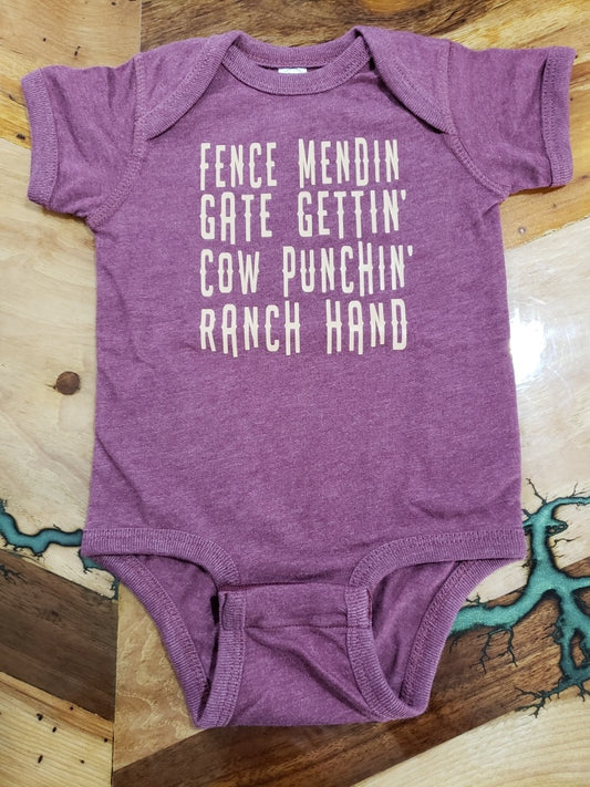 Ranch Hand Custom Graphic Onsie-Bodysuit-One Piece