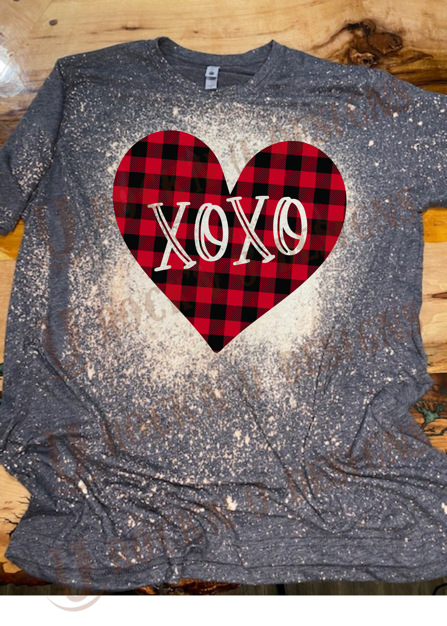 Valentines Buffalo plaid Love xoxo shirt