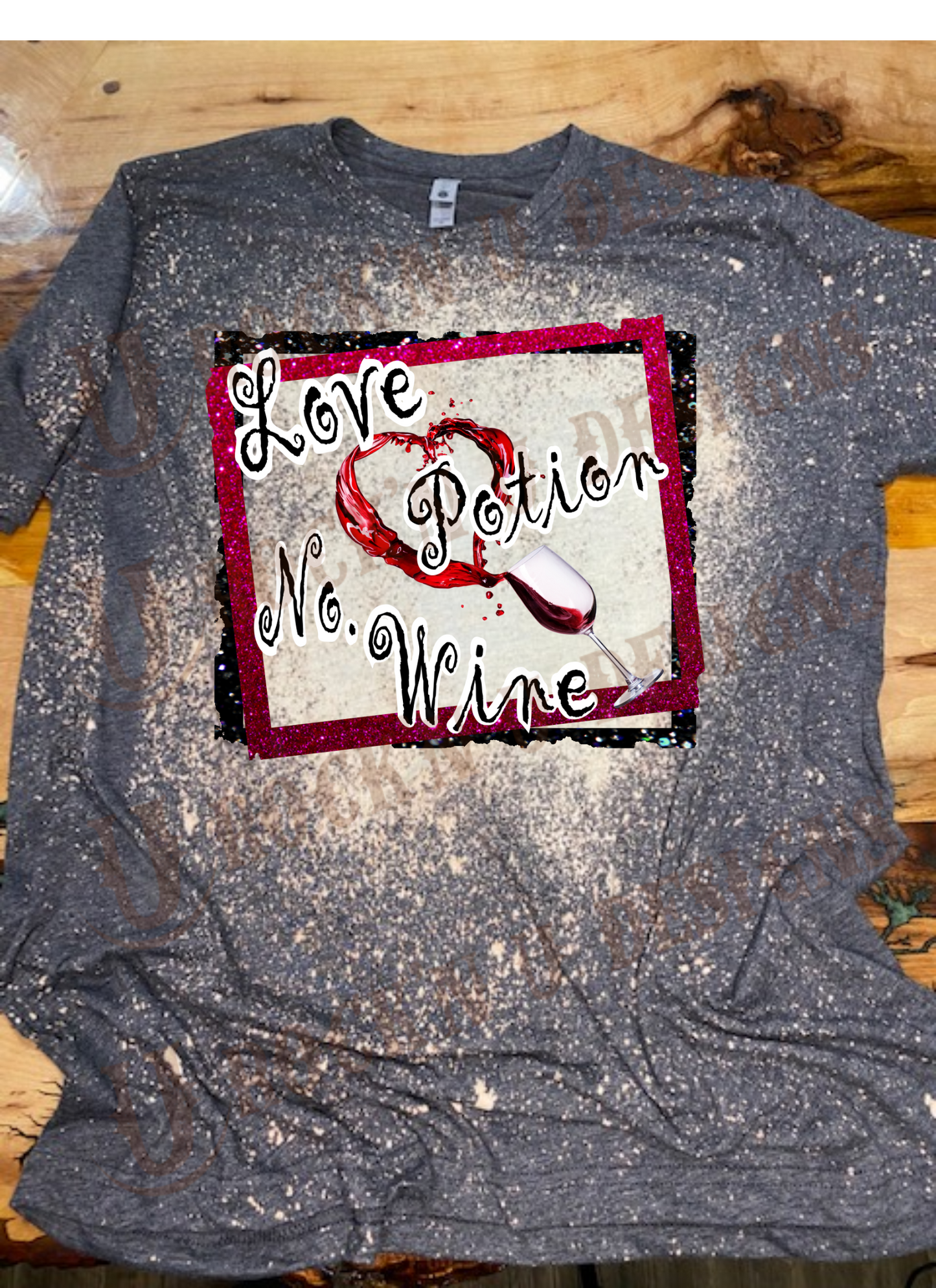 Love Potion No.9 Custom Bleached Graphic T-shirt