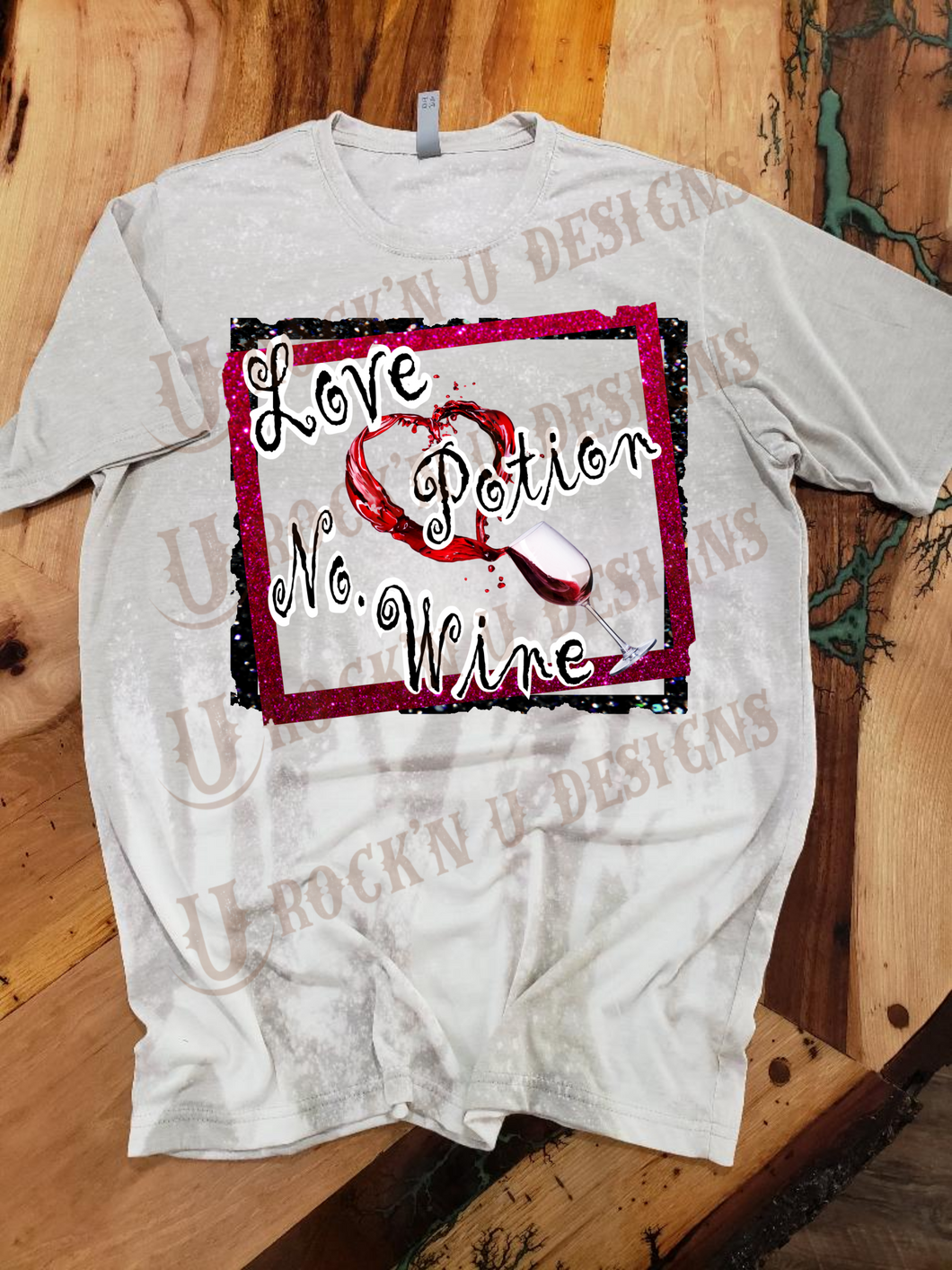Love Potion No.9 Custom Bleached Graphic T-shirt