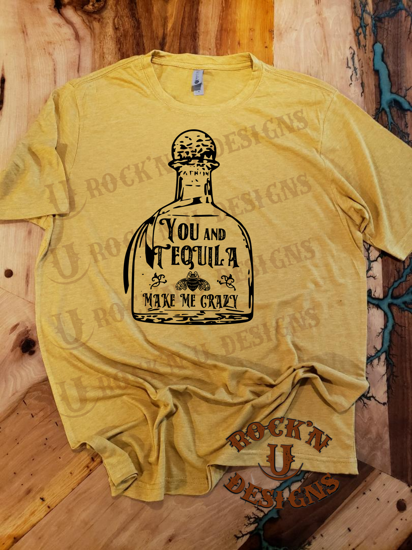 You and Tequila Custom Graphic Unisex t-shirt