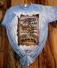 Load image into Gallery viewer, Custom Unisex  &quot;BOOTS AND CHAPS RODEO &quot; Graphic Tee