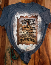 Load image into Gallery viewer, Custom Unisex  &quot;BOOTS AND CHAPS RODEO &quot; Graphic Tee