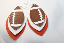 Load image into Gallery viewer, Boys of Fall - Custom Faux Leather Football Earrings