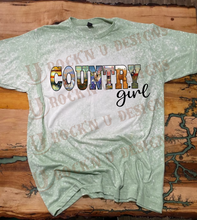 Load image into Gallery viewer, Country Girl Custom Design Bleached T-Shirt