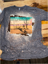 Load image into Gallery viewer, Fashion Custom Woman&#39;s &quot;Desert Sun&quot; Bleached T-Shirt