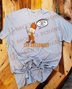Elmer Fudd Cartoon Custom Graphic T-Shirt