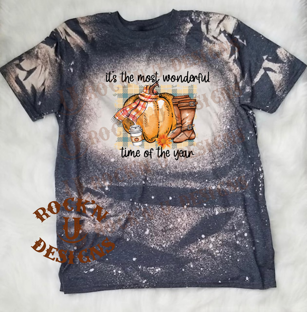 Fall Is The Most Wonderful Time Of The Year Custom Graphic T-shirt