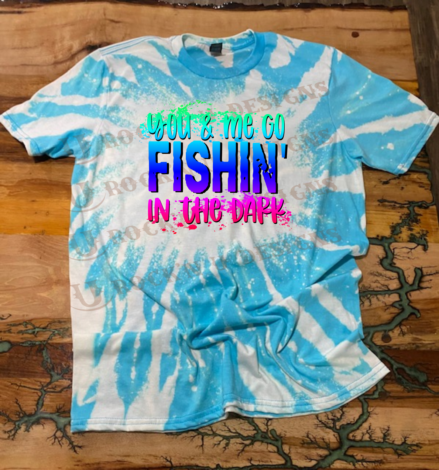 Custom Unisex  "Fishing In The Dark" Graphic Tee