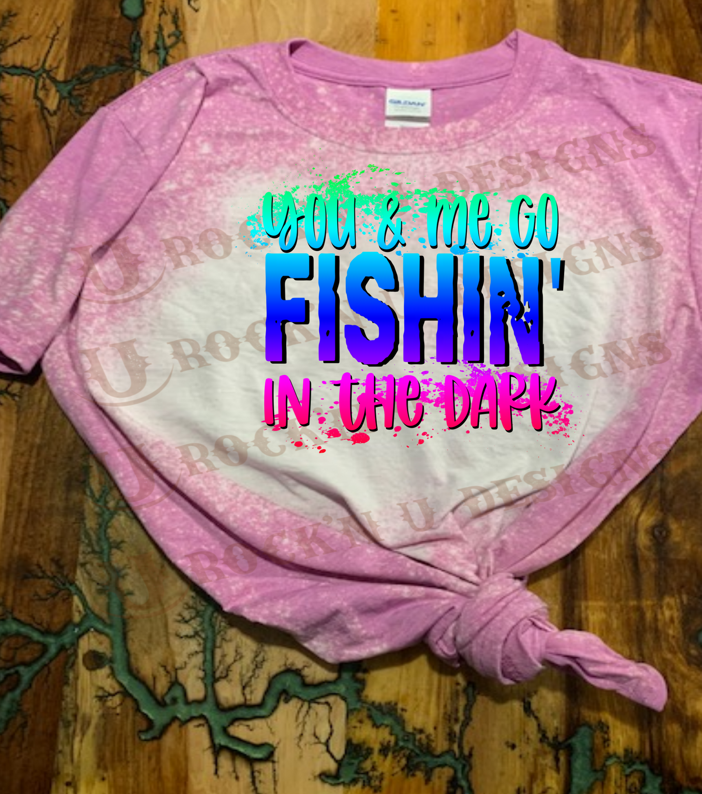 Custom Unisex  "Fishing In The Dark" Graphic Tee