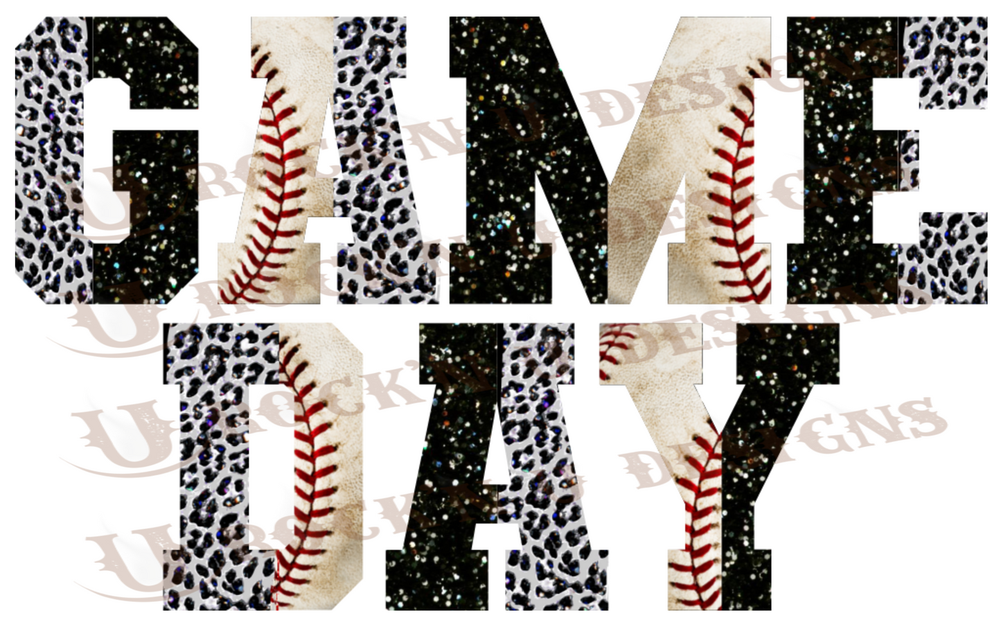 Game Day Baseball Sublimation Transfer By Rock'n U Designs