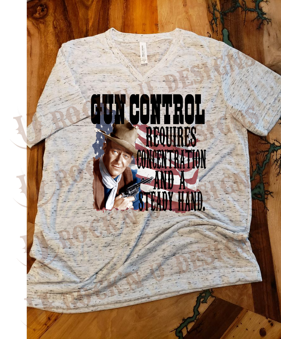 Gun Control Custom Design T-shirt