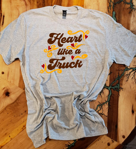Heart Like A Truck  - Unisex Graphic T shirt by Rock'n u Designs
