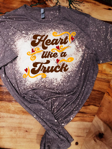 Heart Like A Truck  - Unisex Graphic T shirt by Rock'n u Designs