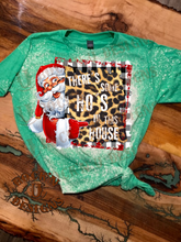 Load image into Gallery viewer, HO&#39;S IN THIS HOUSE Custom Bleached Christmas T-shirt