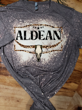 Load image into Gallery viewer, Aldean Leopard Cow skull - Unisex Graphic T shirt by Rock&#39;n u Designs