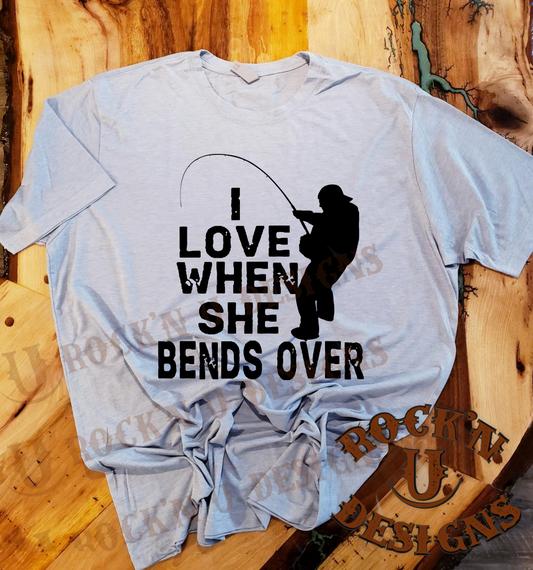 When She Bends Bass Custom Unisex T-SHIRT