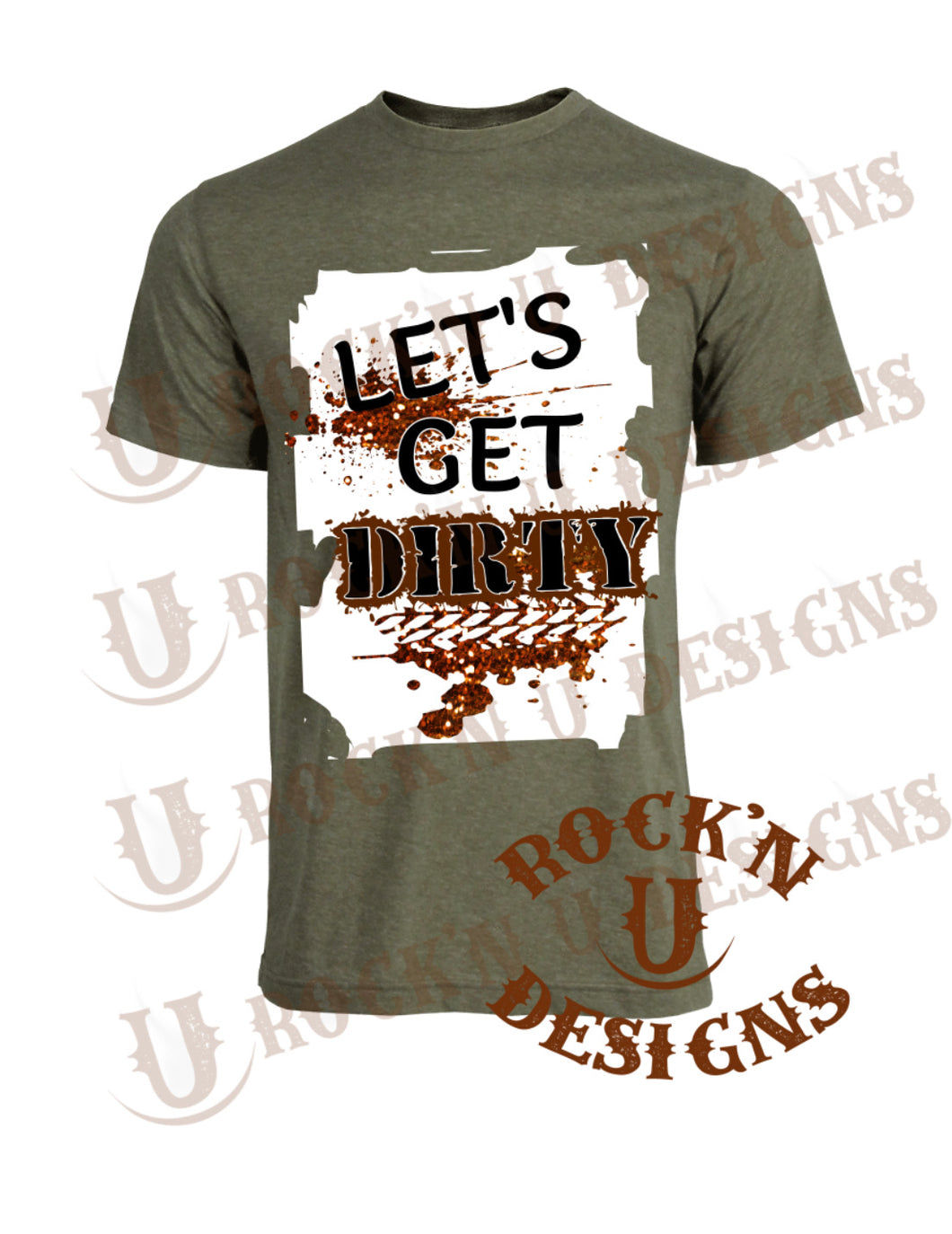Let’s get Dirty Custom Bleached Graphic T-shirt