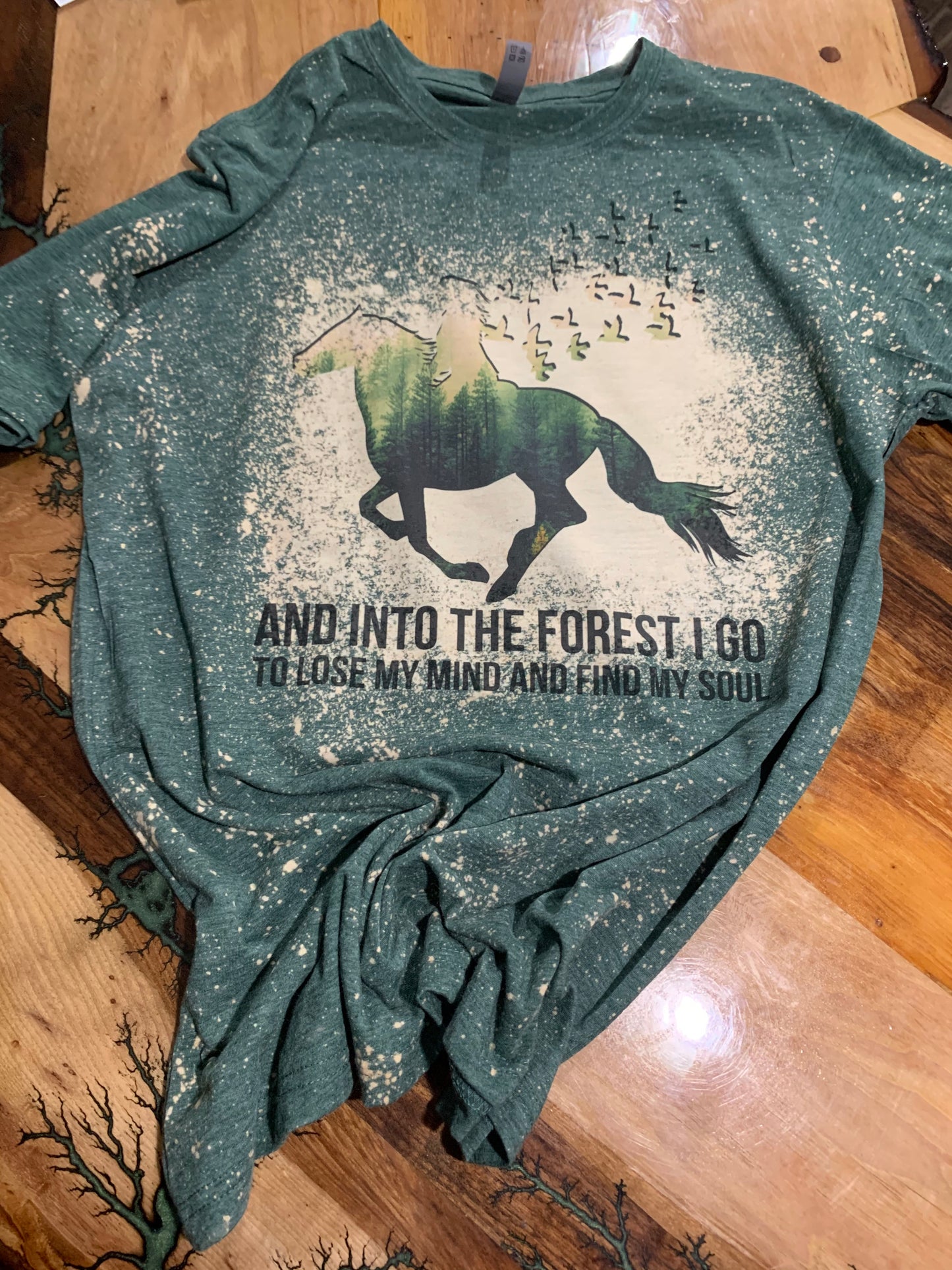 INTO THE FOREST I GO Custom Graphic T-shirt