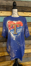 Load image into Gallery viewer, Texas Rangers Love Custom Bleached Graphic T-shirt