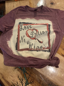 Love Potion No.9 Custom Bleached Graphic T-shirt