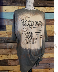 Just A Good Mom Custom bleached Graphic T-shirt