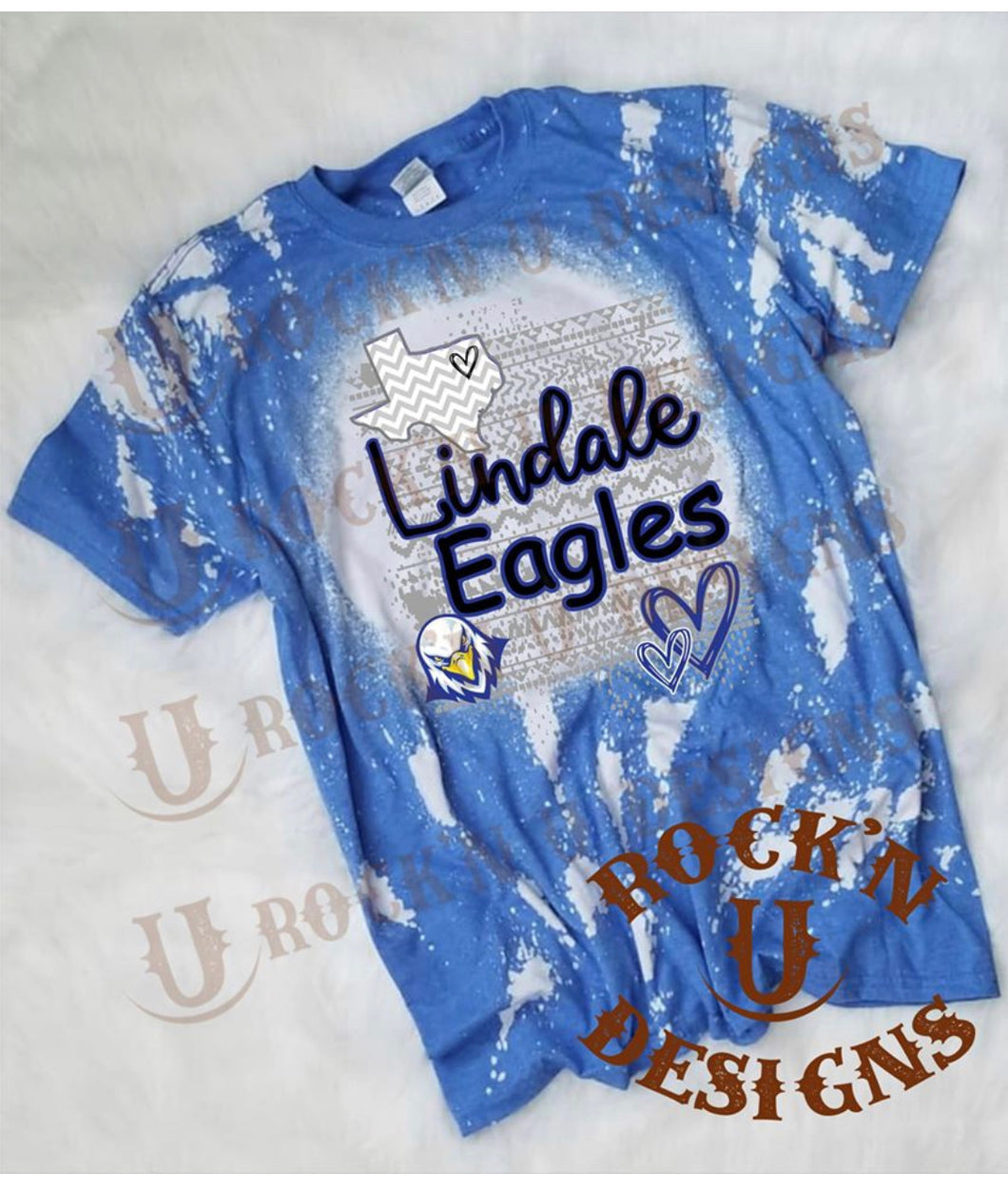 LIindale Eagles Personalized Custom Bleached Graphic Design