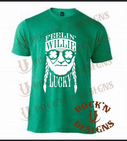 Willie Lucky Custom Graphic unisex T-shirt