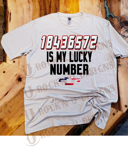 My Lucky Number Custom Graphic T-shirt