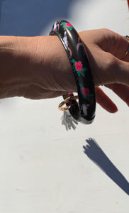 Cow skull Wristlet keychain bracelet