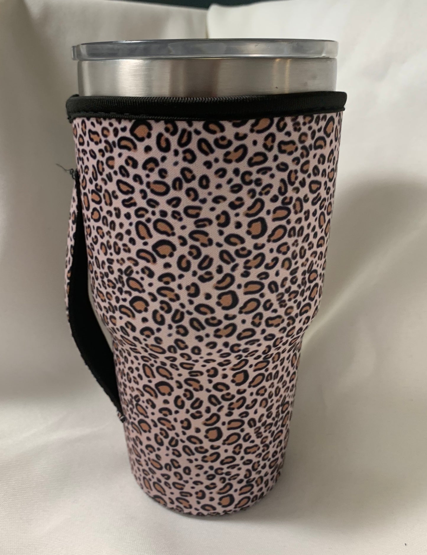 Small leopard tumbler Koozie