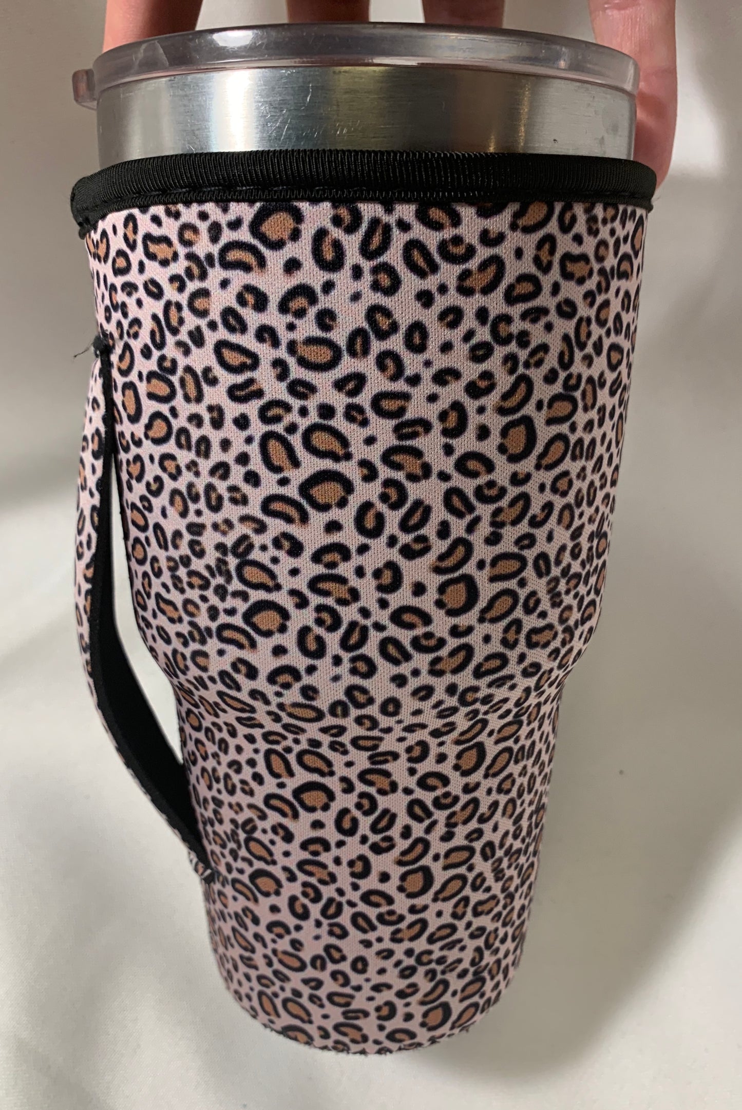 Small leopard tumbler Koozie