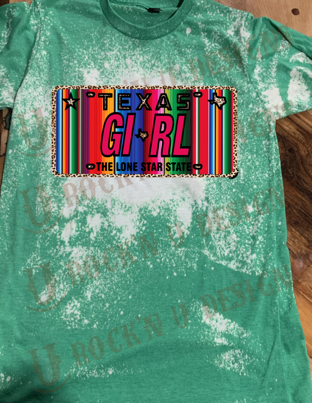 TX girl Custom Graphic T-shirt