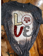 Load image into Gallery viewer, FOR THE LOVE OF A&amp;M Bleached Custom Unisex T-shirt