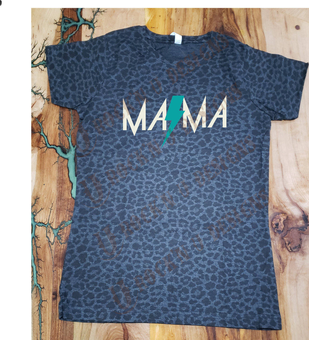 MAMA POWER Design Custom Women's Cut Graphic T-shirt