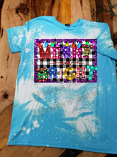 Load image into Gallery viewer, Merry and Bright Custom Bleached Graphic T-Shirt