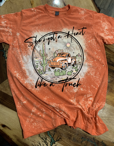 She's Got A Heart Like A Truck  - Unisex Graphic T shirt by Rock'n u Designs