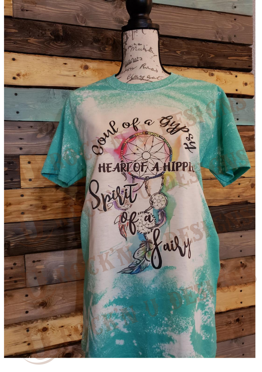 Soul of a Gypsy Custom Bleached Graphic T-shirt