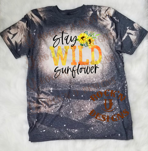 Wild Sunflower Custom Graphic Unisex T-shirt